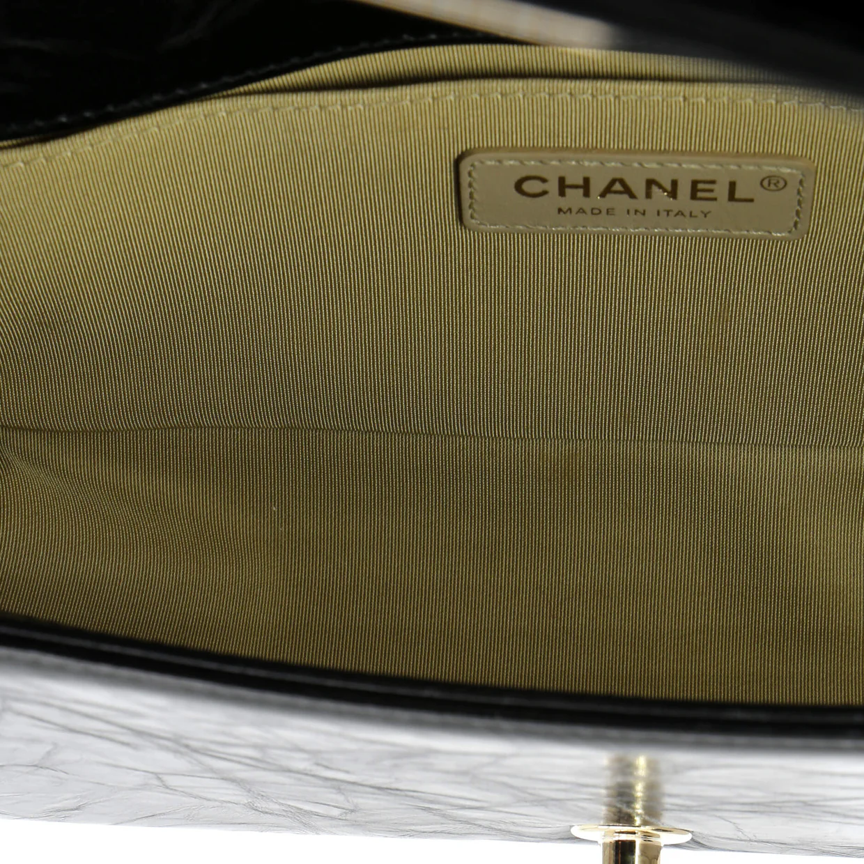 Boy Flap Bag Chevron Embellished Crumpled Calfskin Old Medium - Deep Luxury