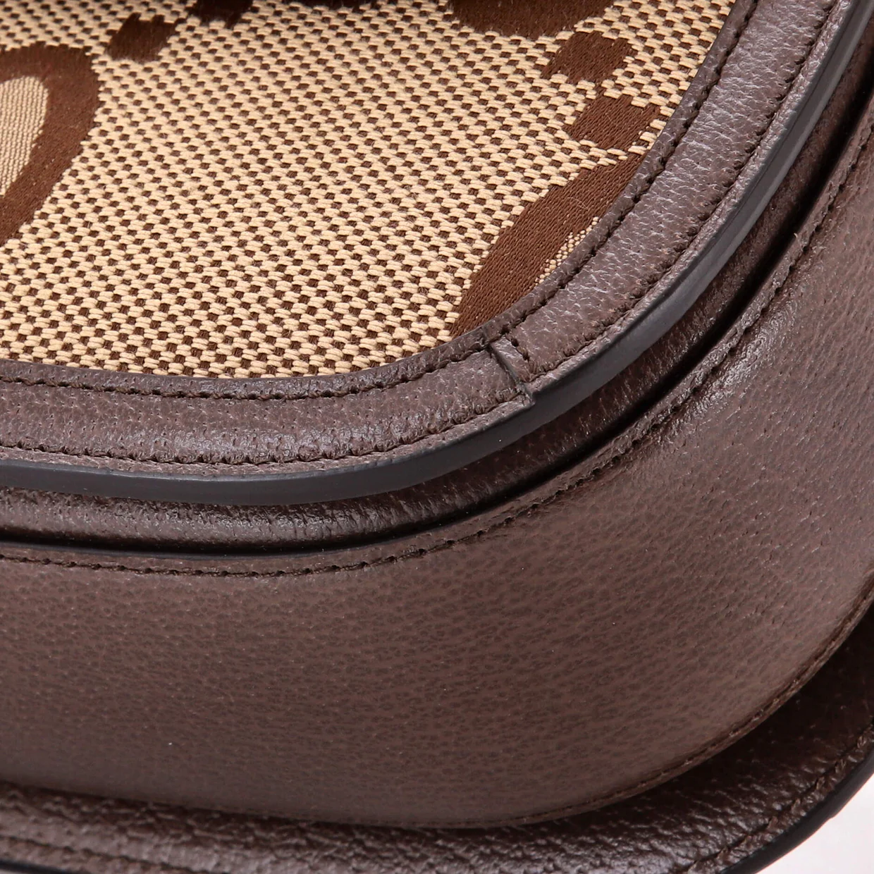 Bamboo 1947 Top Handle Bag Jumbo GG Canvas Small - Deep Luxury