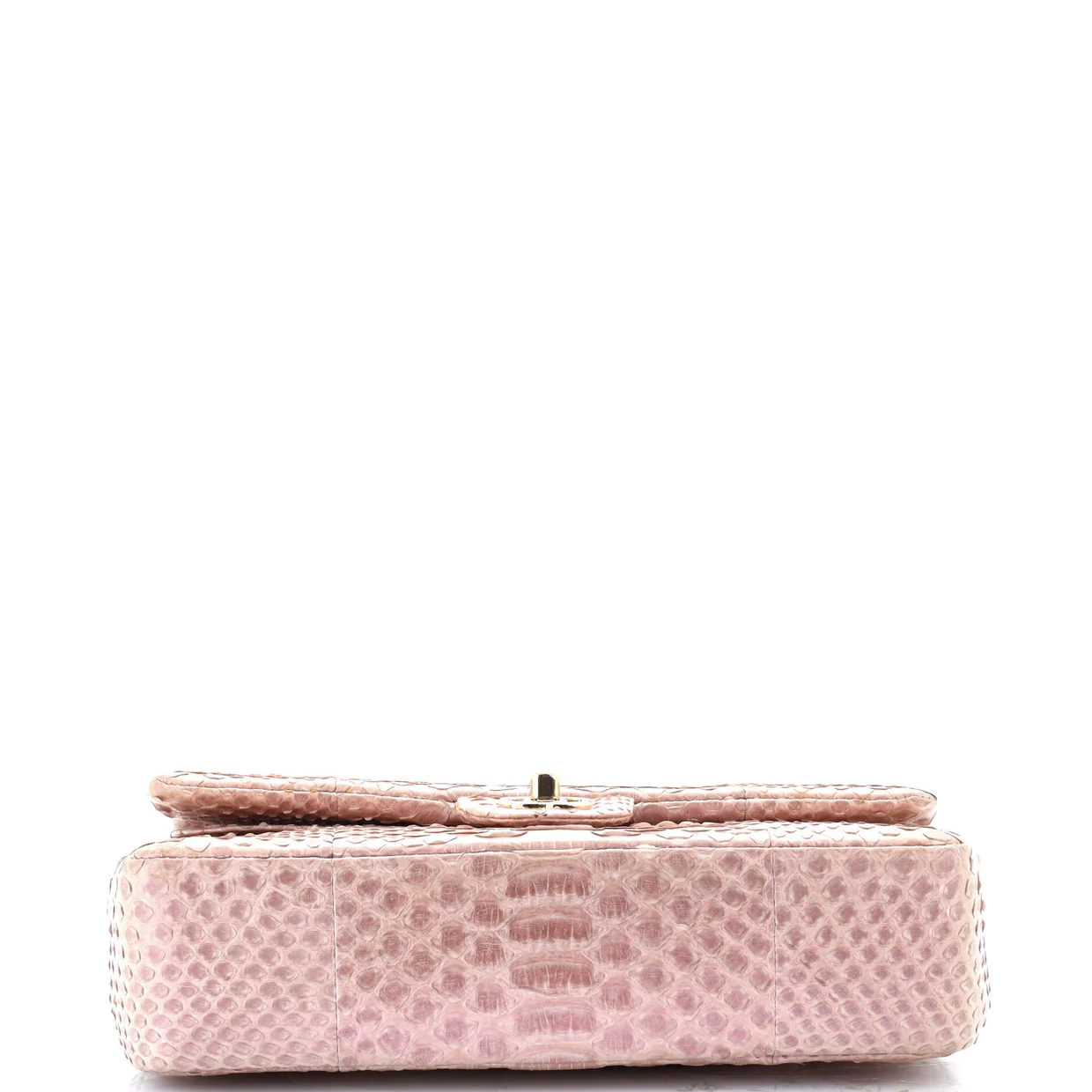 Classic Double Flap Bag Iridescent Python Medium - Deep Luxury