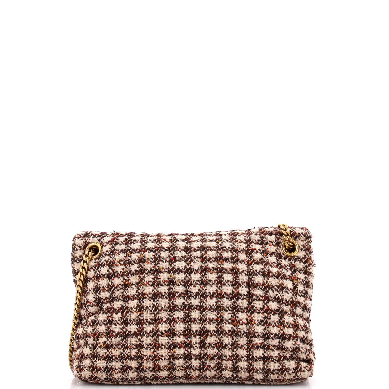 Loulou Puffer Shoulder Bag Quilted Tweed Small - Deep Luxury