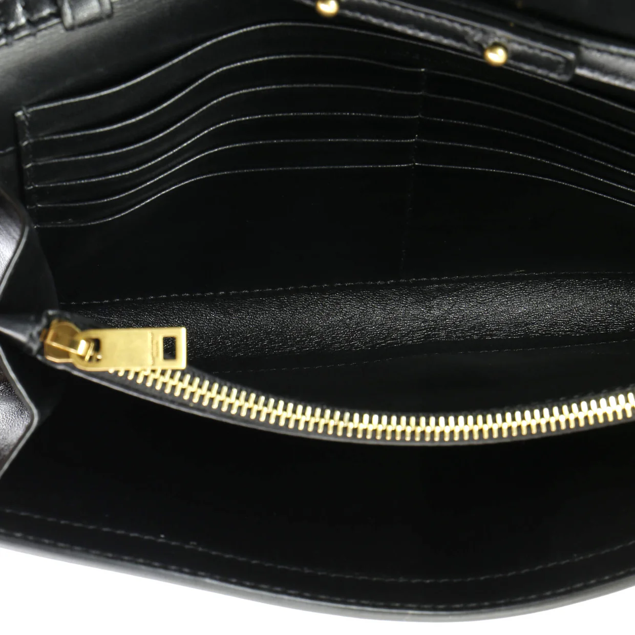 Classic Monogram Wallet on Chain Leather Small - Deep Luxury