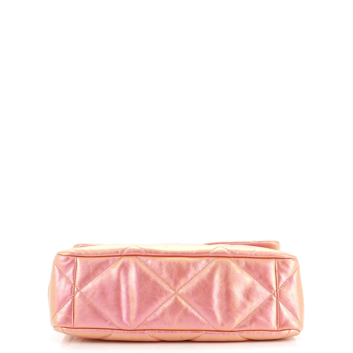19 Flap Bag Quilted Iridescent Calfskin Large - Deep Luxury