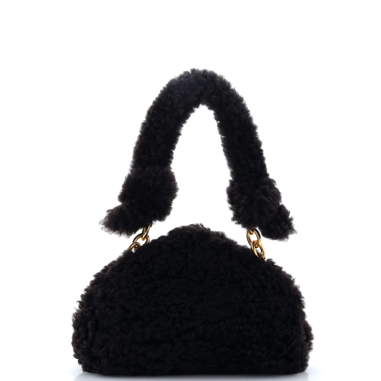Tip Clutch Shearling - Deep Luxury