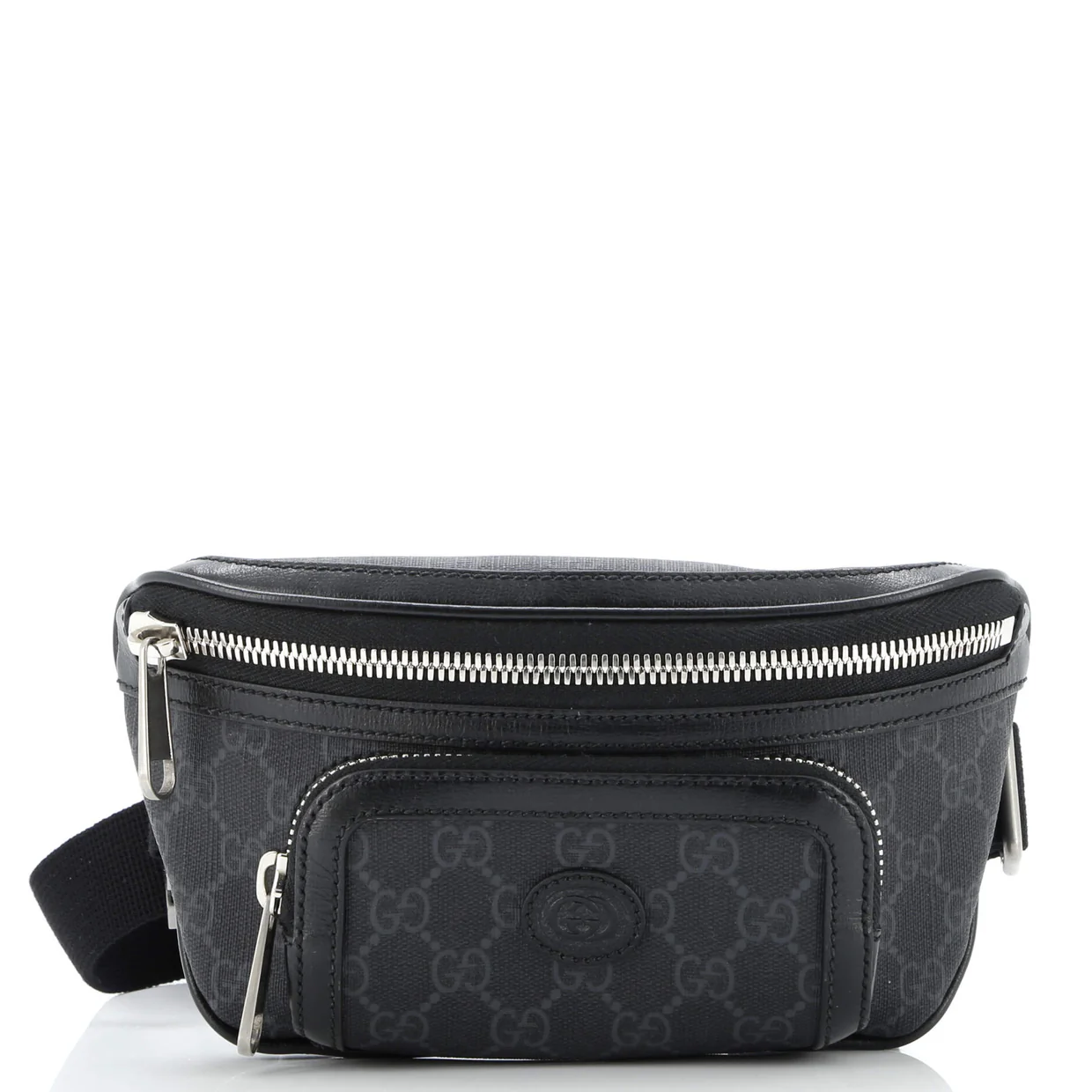 Interlocking G Patch Belt Bag GG Coated Canvas - Deep Luxury