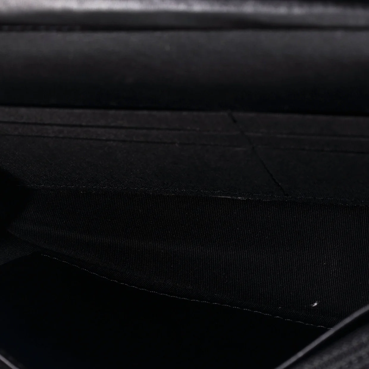 Brilliant Wallet on Chain Quilted Patent - Deep Luxury