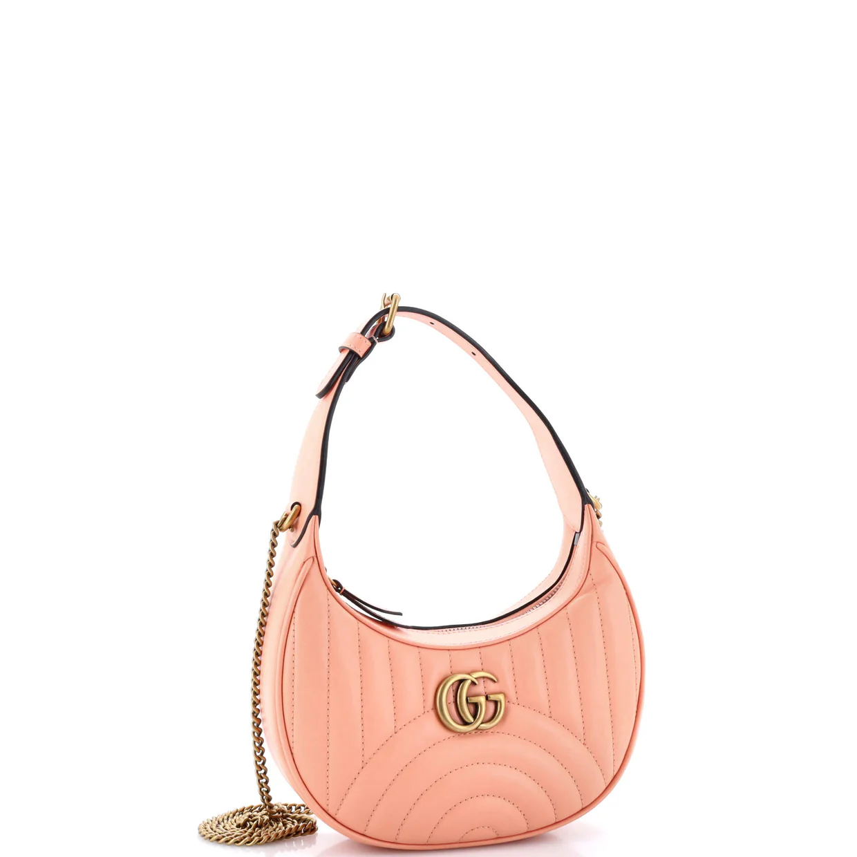 GG Marmont Half Moon Hobo Matelasse Leather Mini - Deep Luxury