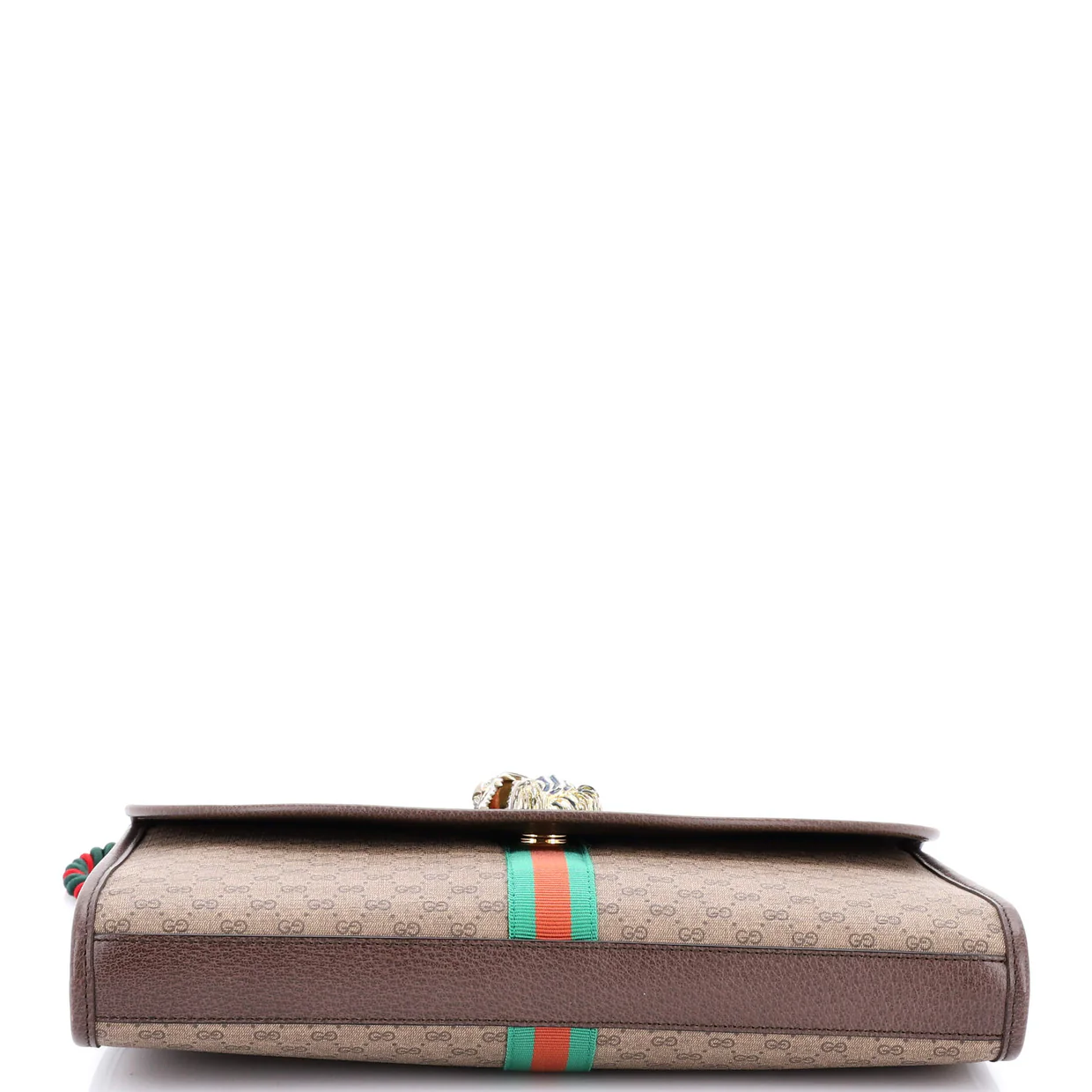 Rajah Web Chain Shoulder Bag GG Coated Canvas Medium - Deep Luxury