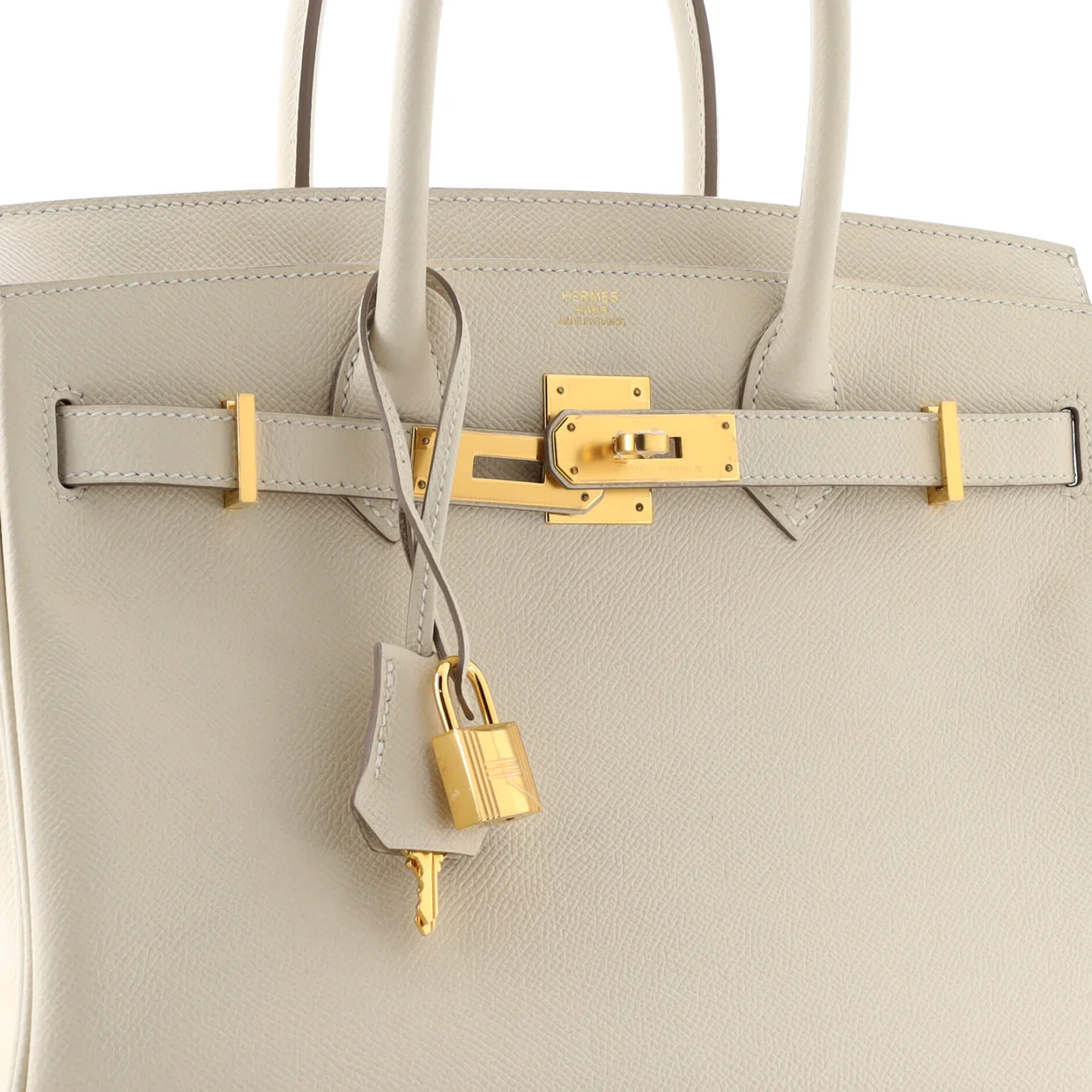 Birkin Handbag Light Epsom with Gold Hardware 30 - Deep Luxury