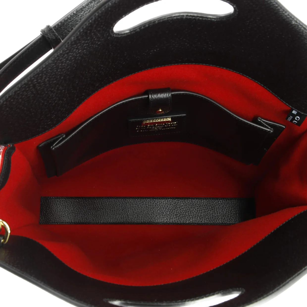 Aria 100th Anniversary Cut Out Handle Tote Embroidered Felt - Deep Luxury