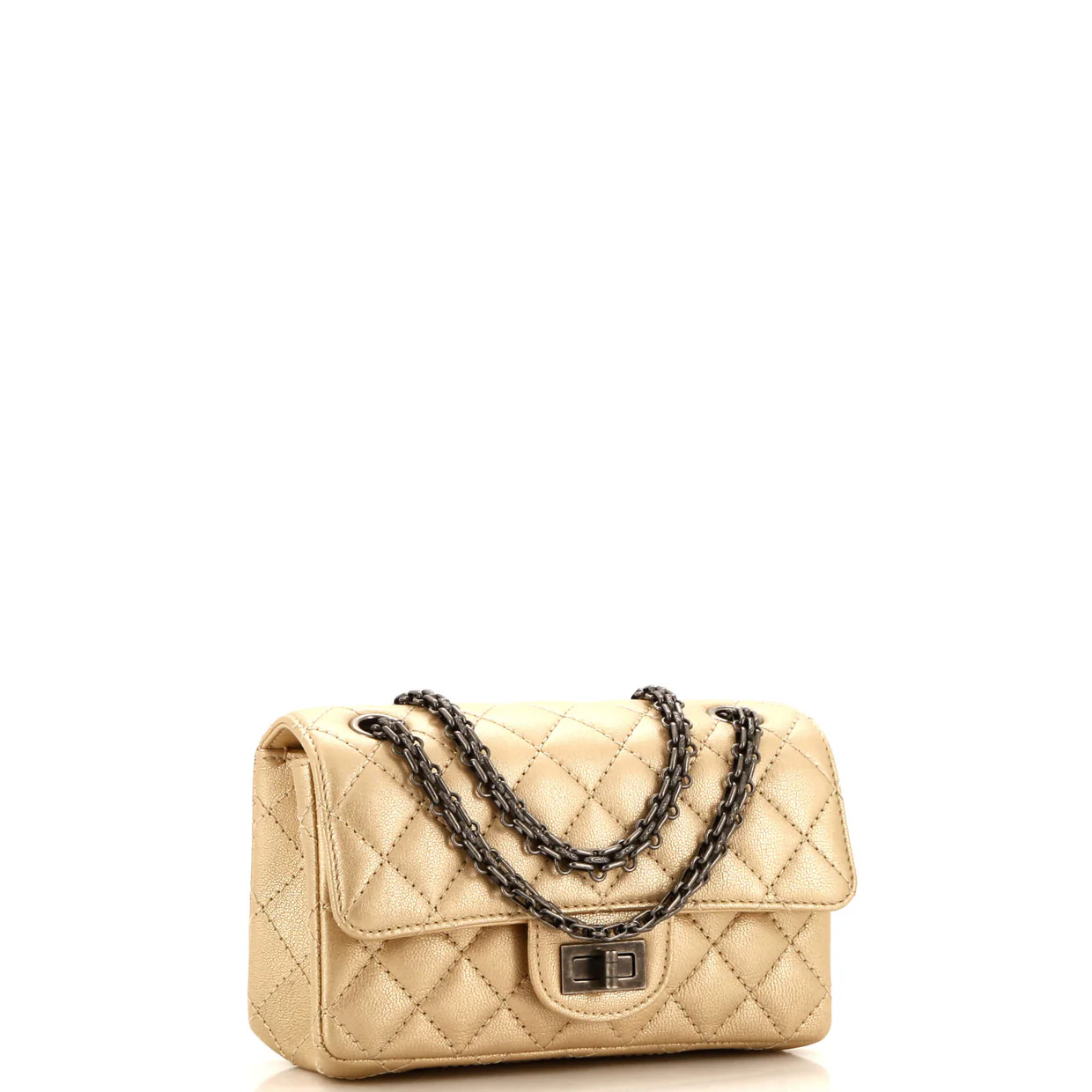 Reissue 2.55 Flap Bag Quilted Metallic Calfskin Mini - Deep Luxury