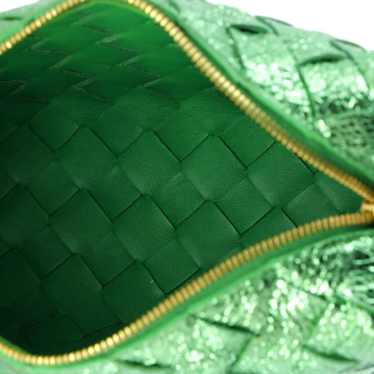 Loop Crossbody Bag Intrecciato Nappa Small - Deep Luxury