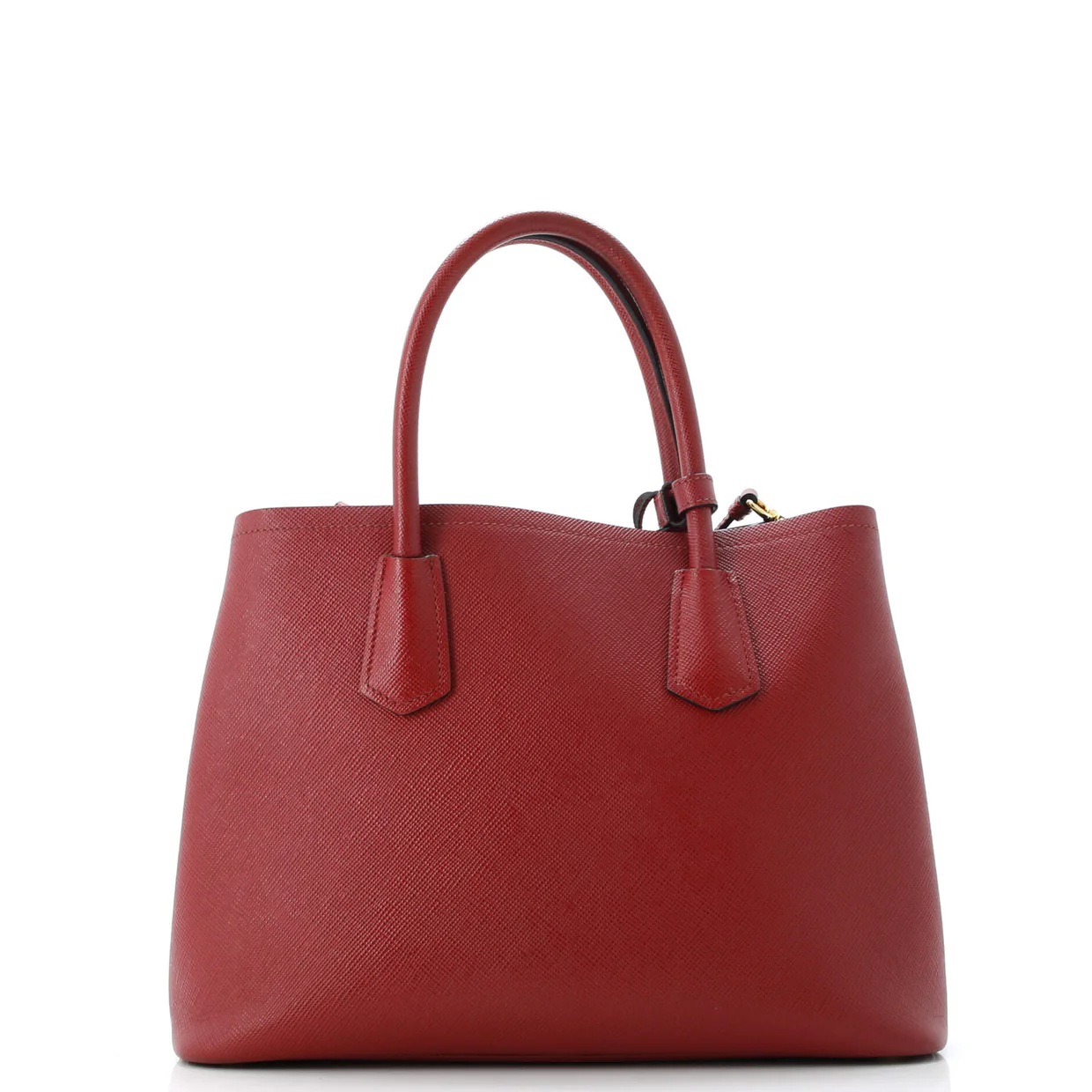 Cuir Double Tote Saffiano Leather Medium - Deep Luxury