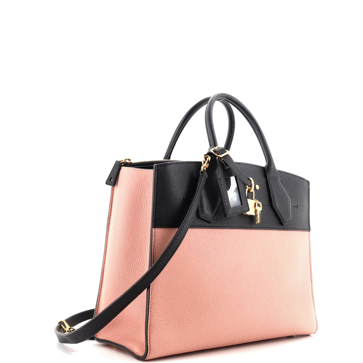 City Steamer Handbag Leather MM - Deep Luxury