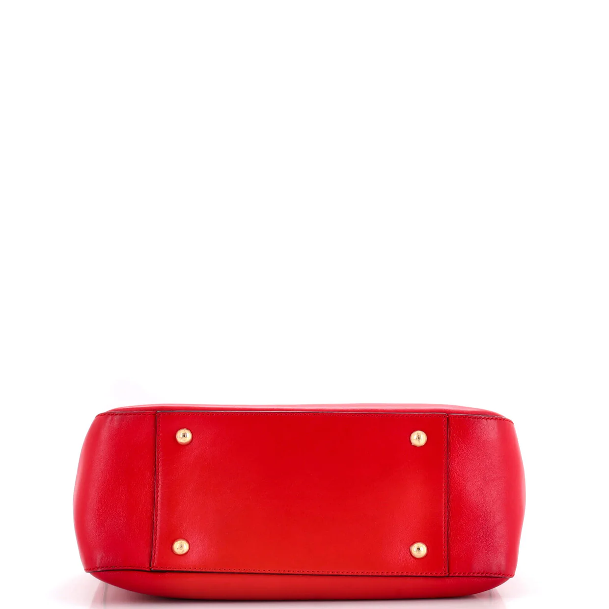 FF Handle Tote Leather Small - Deep Luxury