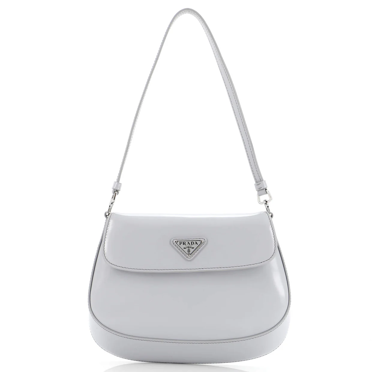 Cleo Flap Shoulder Bag Spazzolato Leather Small - Deep Luxury