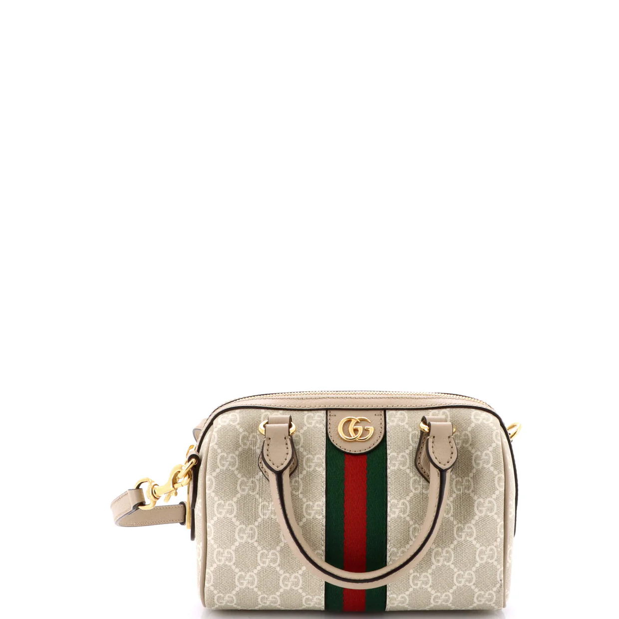 Ophidia Convertible Boston Bag GG Coated Canvas Mini - Deep Luxury