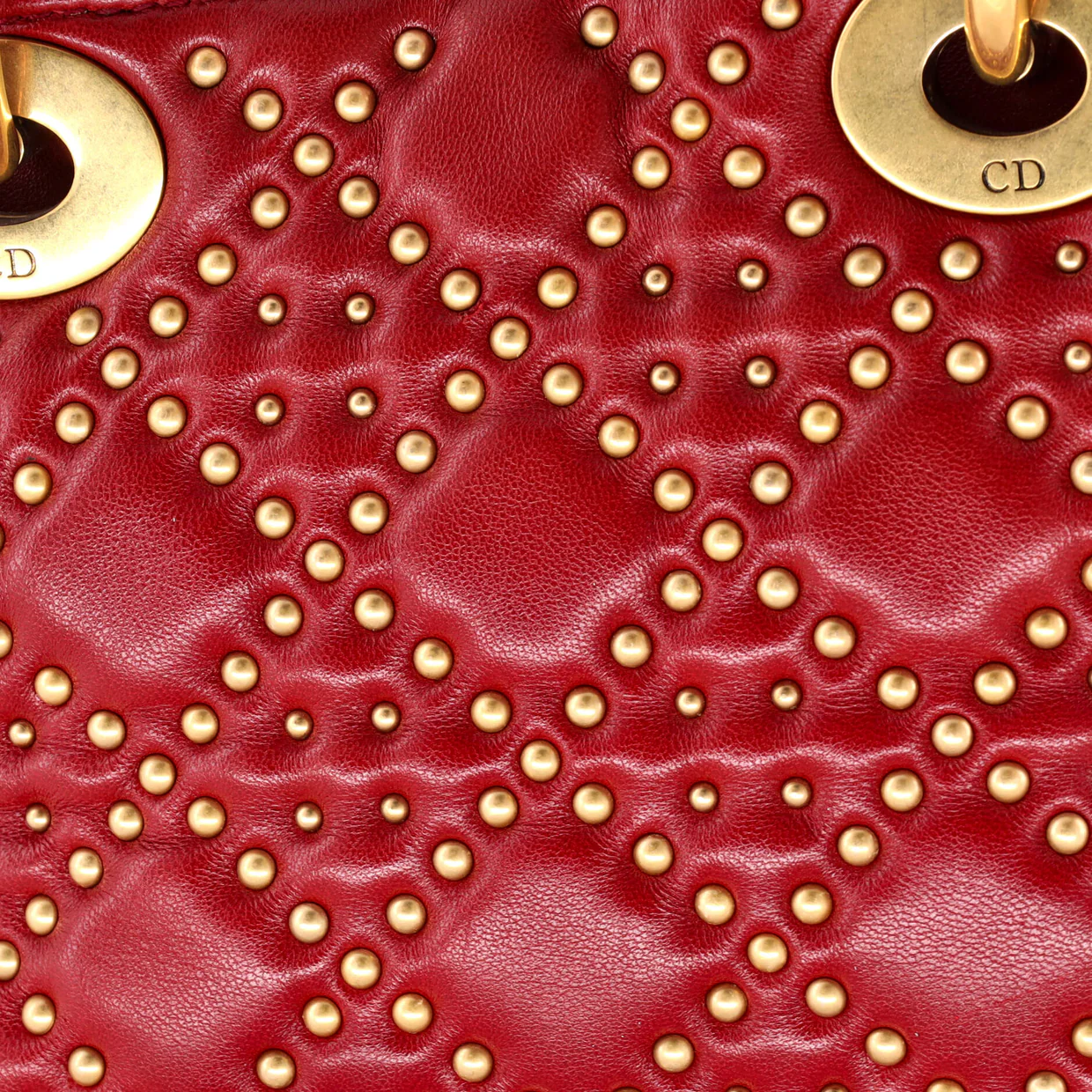 Supple Lady Dior Bag Cannage Studded Lambskin Mini - Deep Luxury