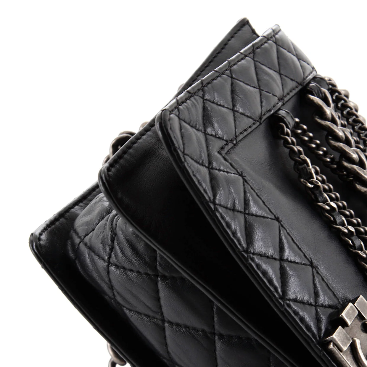 Boy Flap Bag Enchained Lambskin New Medium - Deep Luxury