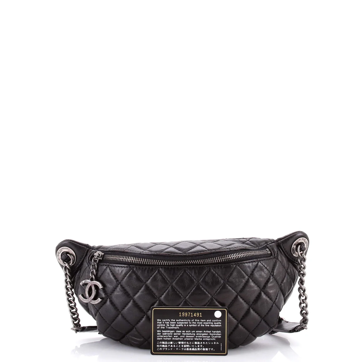 Banane Waist Bag Quilted Leather - Deep Luxury