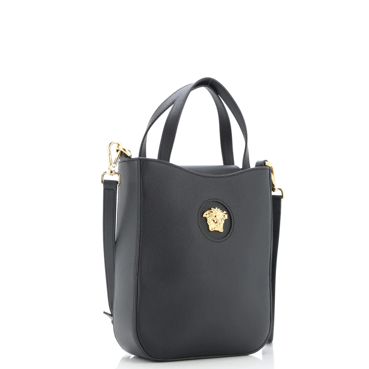 La Medusa Top Handle Crossbody Bag Leather Small - Deep Luxury