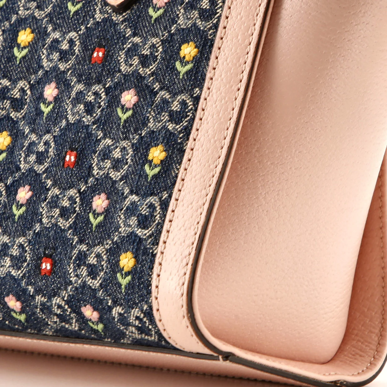 Ophidia Top Handle Tote Printed GG Denim Small - Deep Luxury