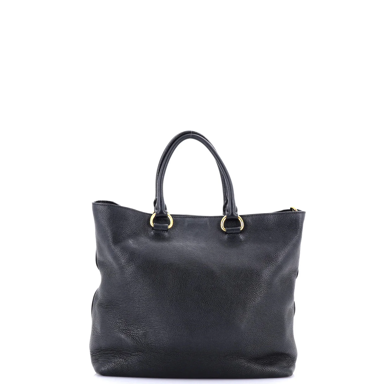 Convertible Shopper Tote Vitello Daino Large - Deep Luxury