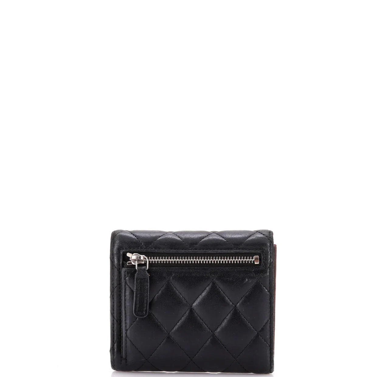 CC Compact Classic Flap Wallet Quilted Lambskin - Deep Luxury