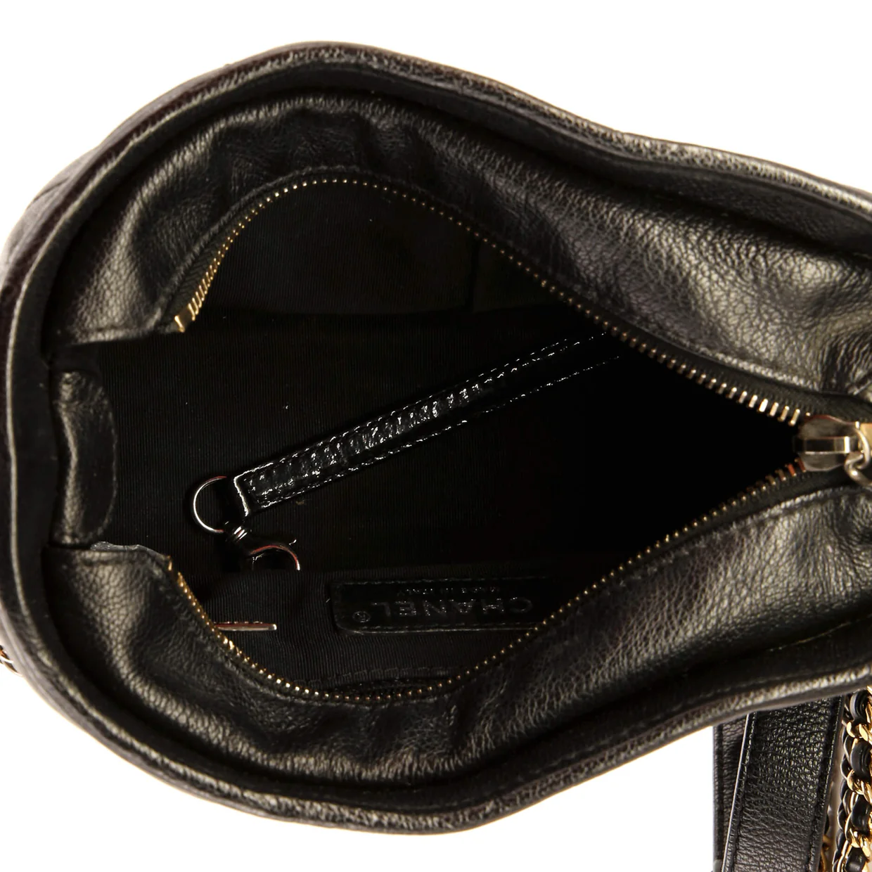 Gabrielle Hobo Quilted Goatskin and Patent Small - Deep Luxury