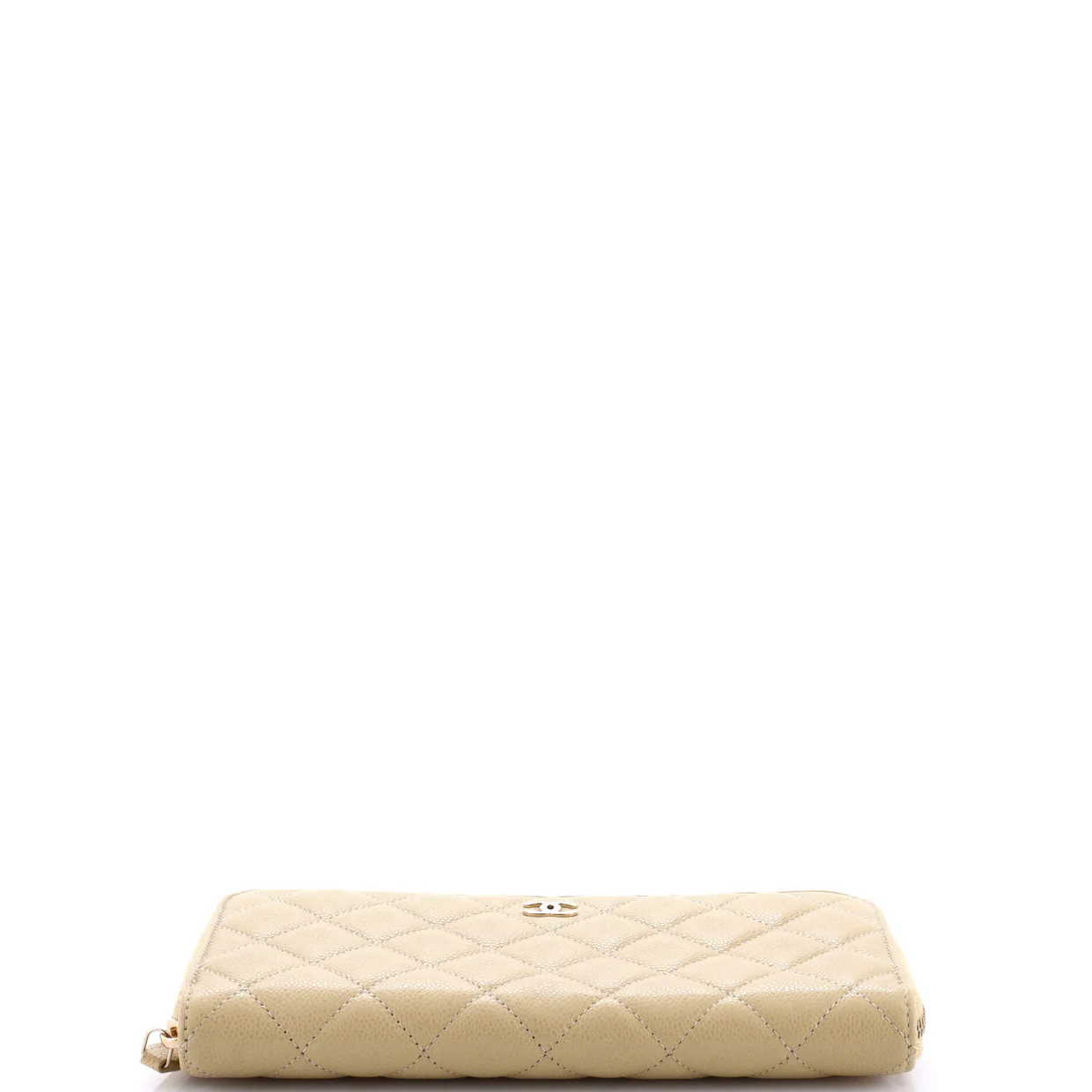 Zip Around Wallet Quilted Lambskin Long - Deep Luxury