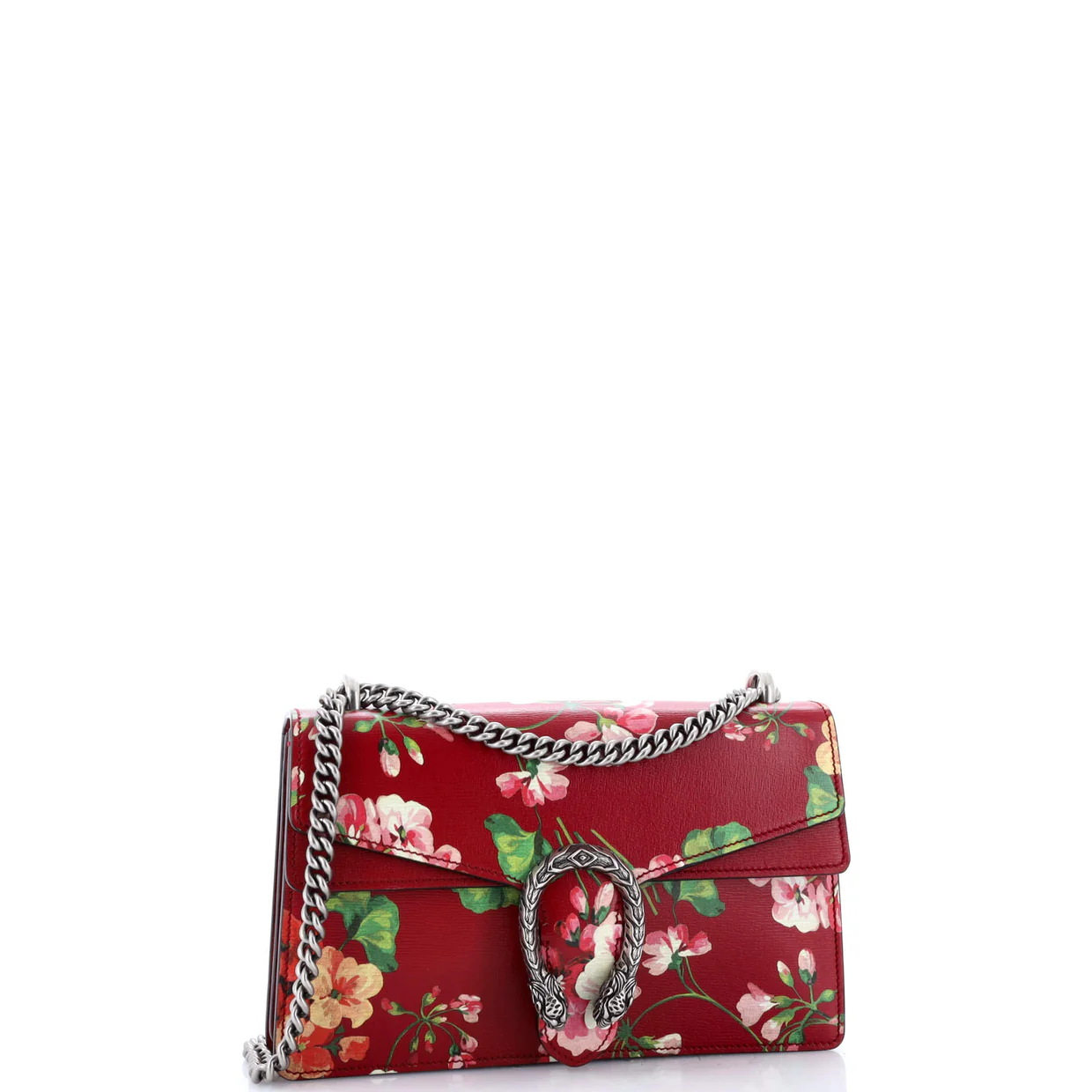 Dionysus Bag Blooms Print Leather Small - Deep Luxury