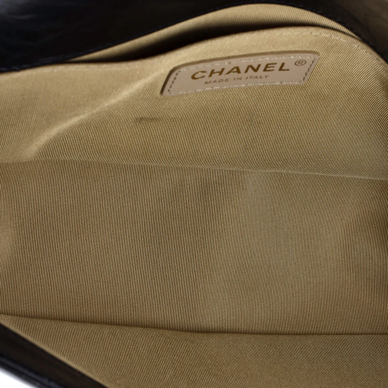 Boy Flap Bag Chevron Embellished Crumpled Calfskin Old Medium - Deep Luxury