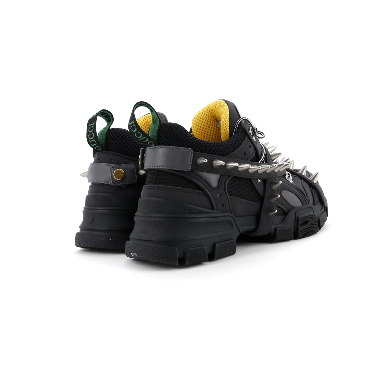 x SEGA Flashtrek Sneakers Technical Fabric and Leather with Studs - Deep Luxury