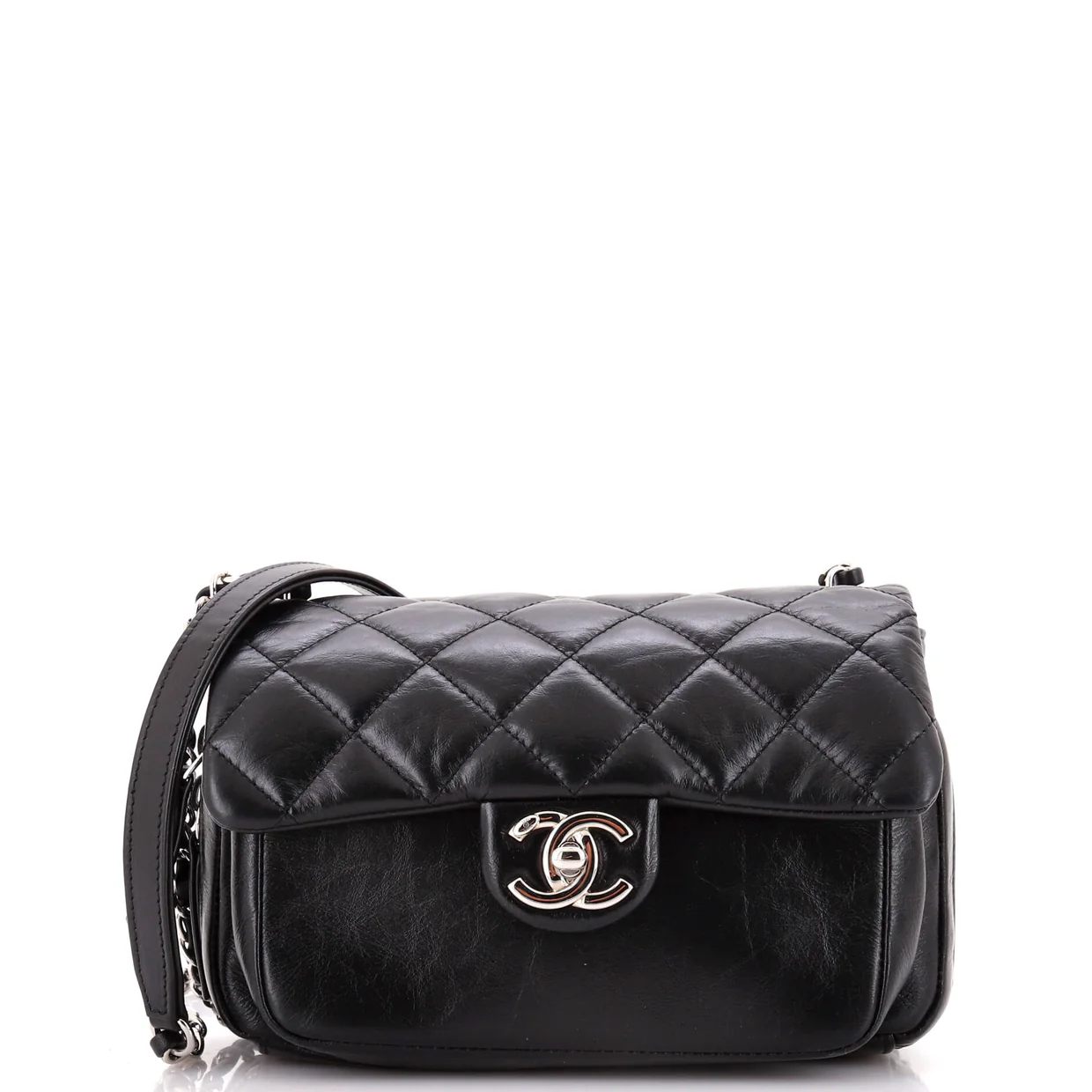 Express Zip Around CC Flap Bag Quilted Calfskin Small - Deep Luxury
