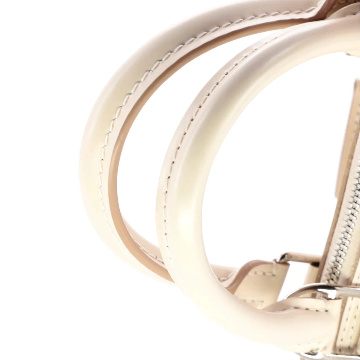 Alma Handbag Epi Leather with Logo Jacquard Strap BB - Deep Luxury