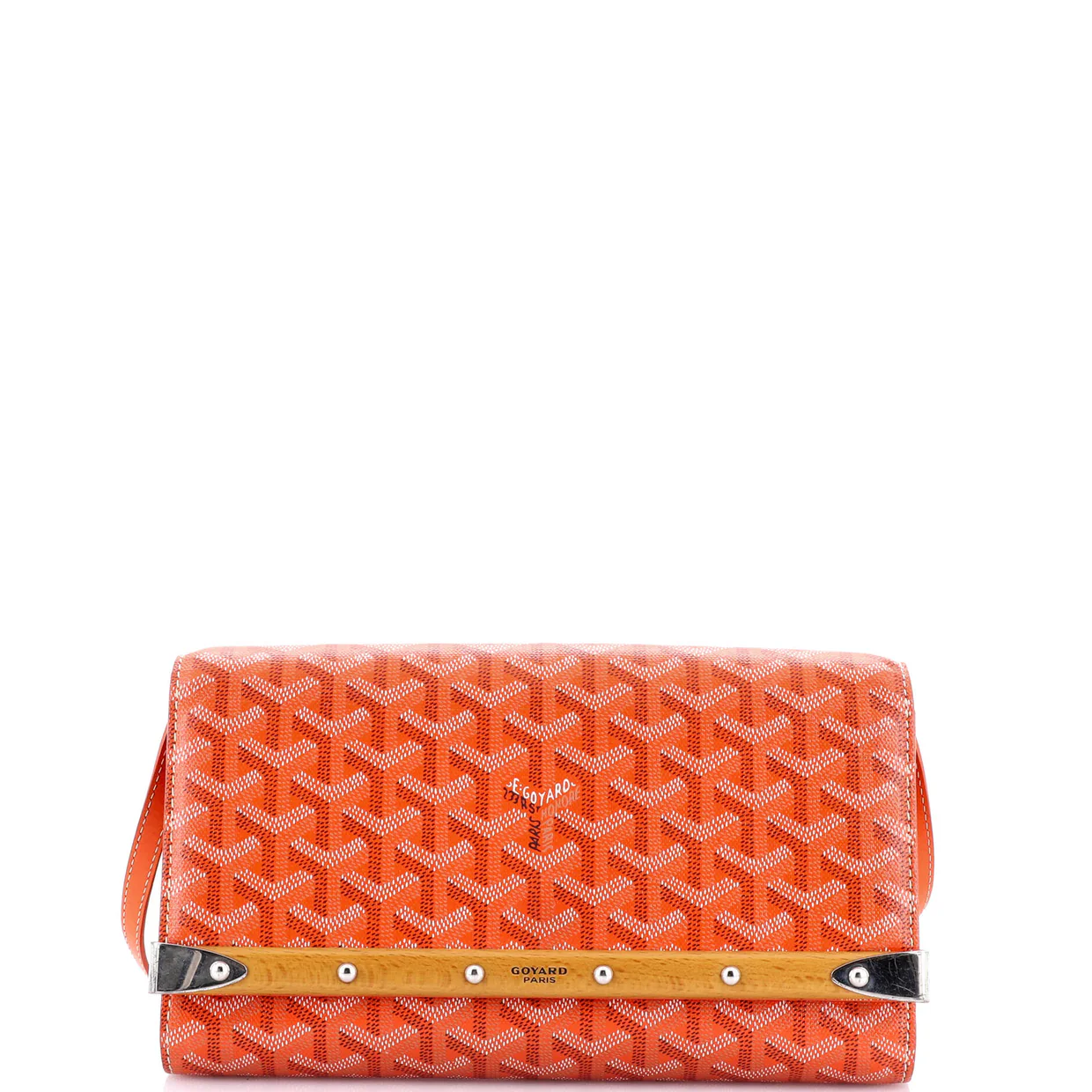 Monte Carlo Clutch with Strap Coated Canvas PM - Deep Luxury