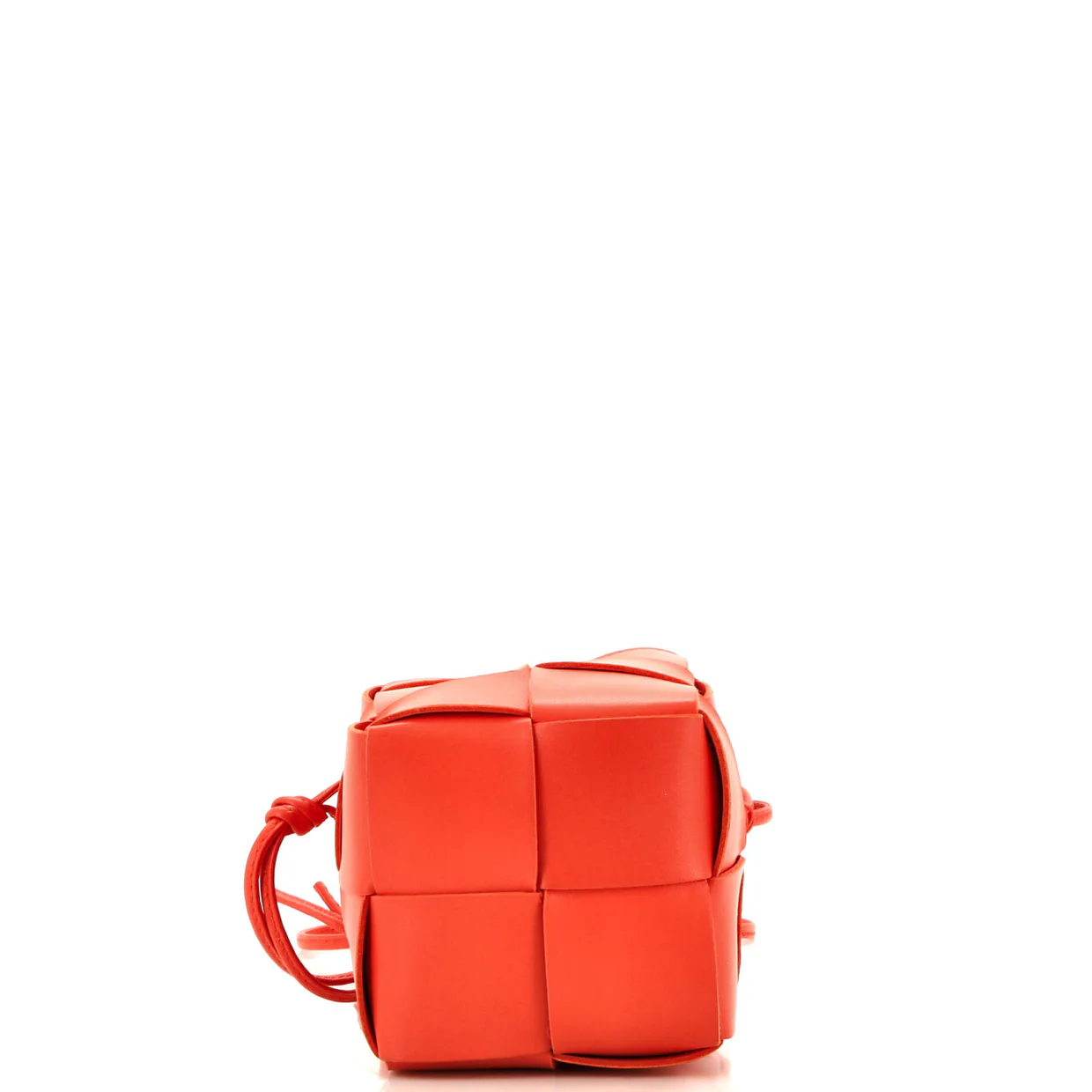 Cassette Bucket Bag Maxi Intrecciato Leather with Beaded Details Mini - Deep Luxury