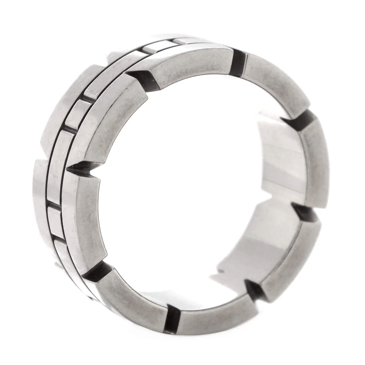 Tank Francaise Ring 18K White Gold - Deep Luxury