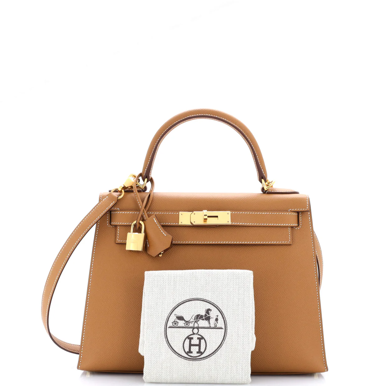 Kelly Handbag Gold Epsom with Gold Hardware 28 - Deep Luxury