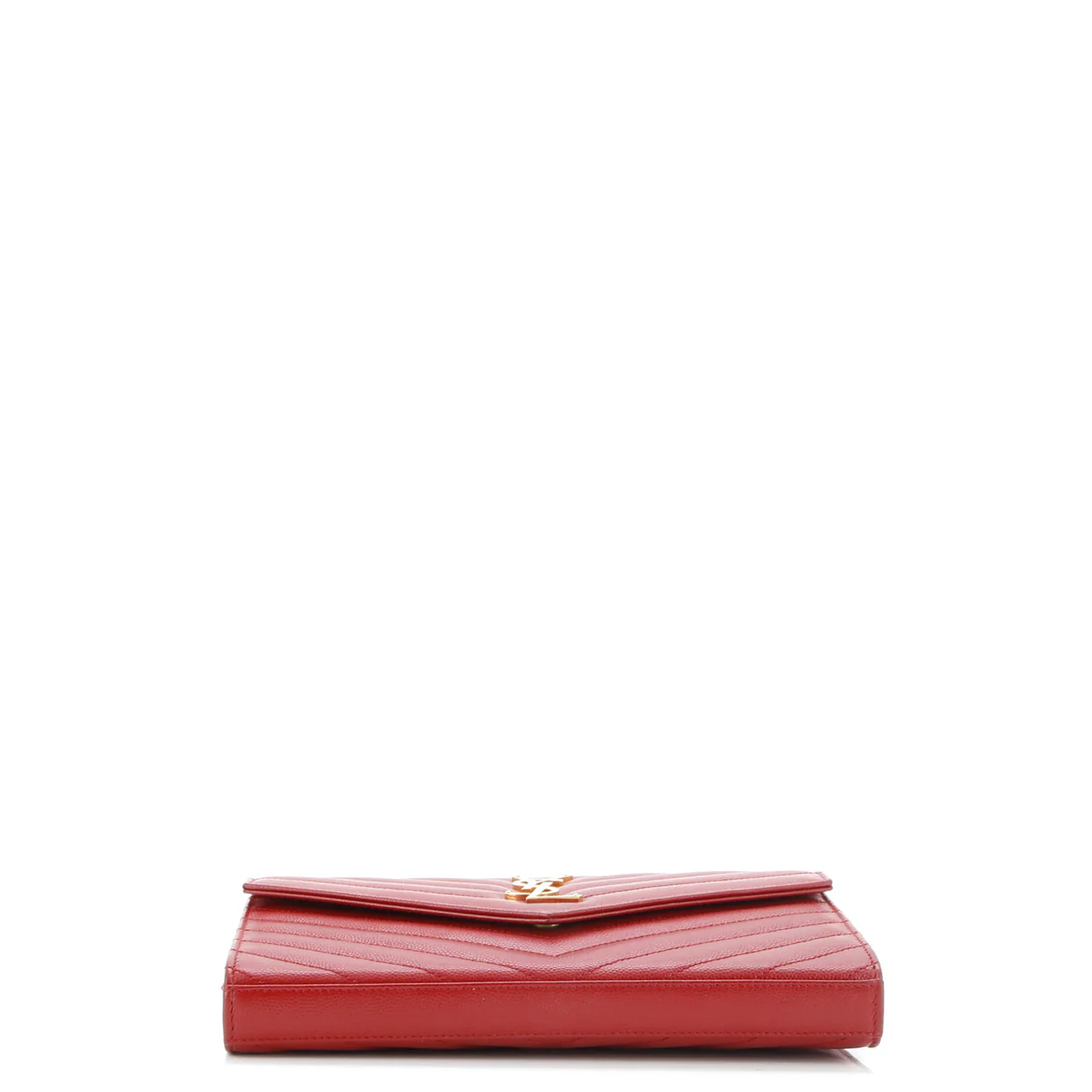 Classic Monogram Wallet on Chain Matelasse Chevron Leather Medium - Deep Luxury