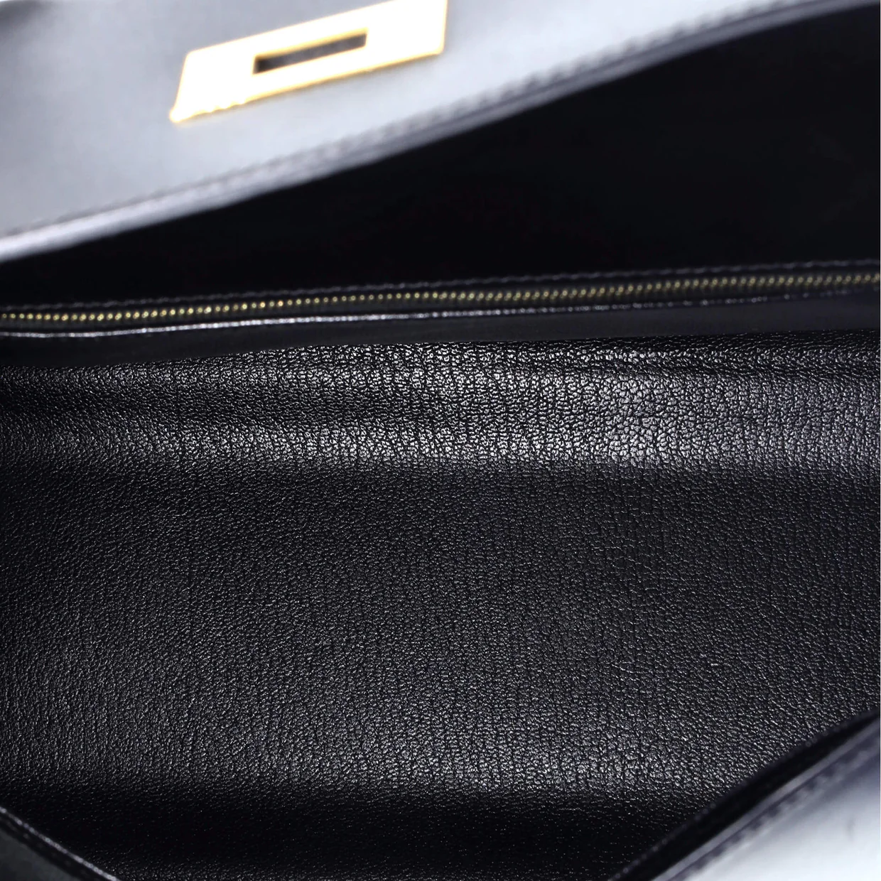 Kelly Handbag Noir Box Calf with Gold Hardware 35 - Deep Luxury