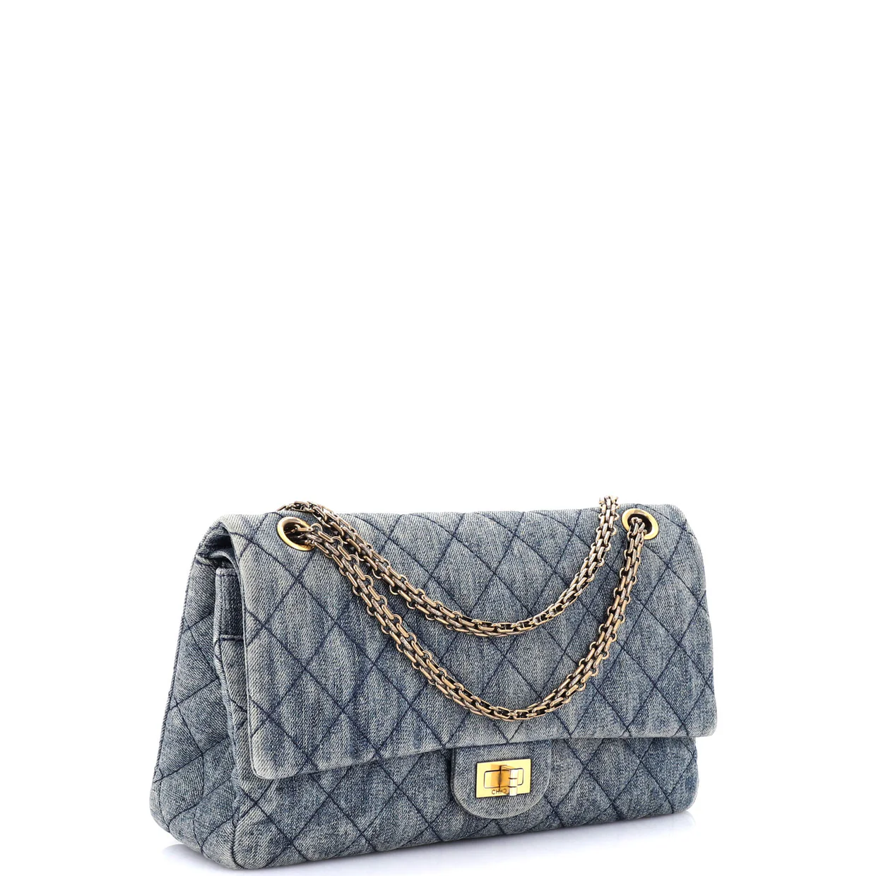 Reissue 2.55 Flap Bag Quilted Denim 227 - Deep Luxury