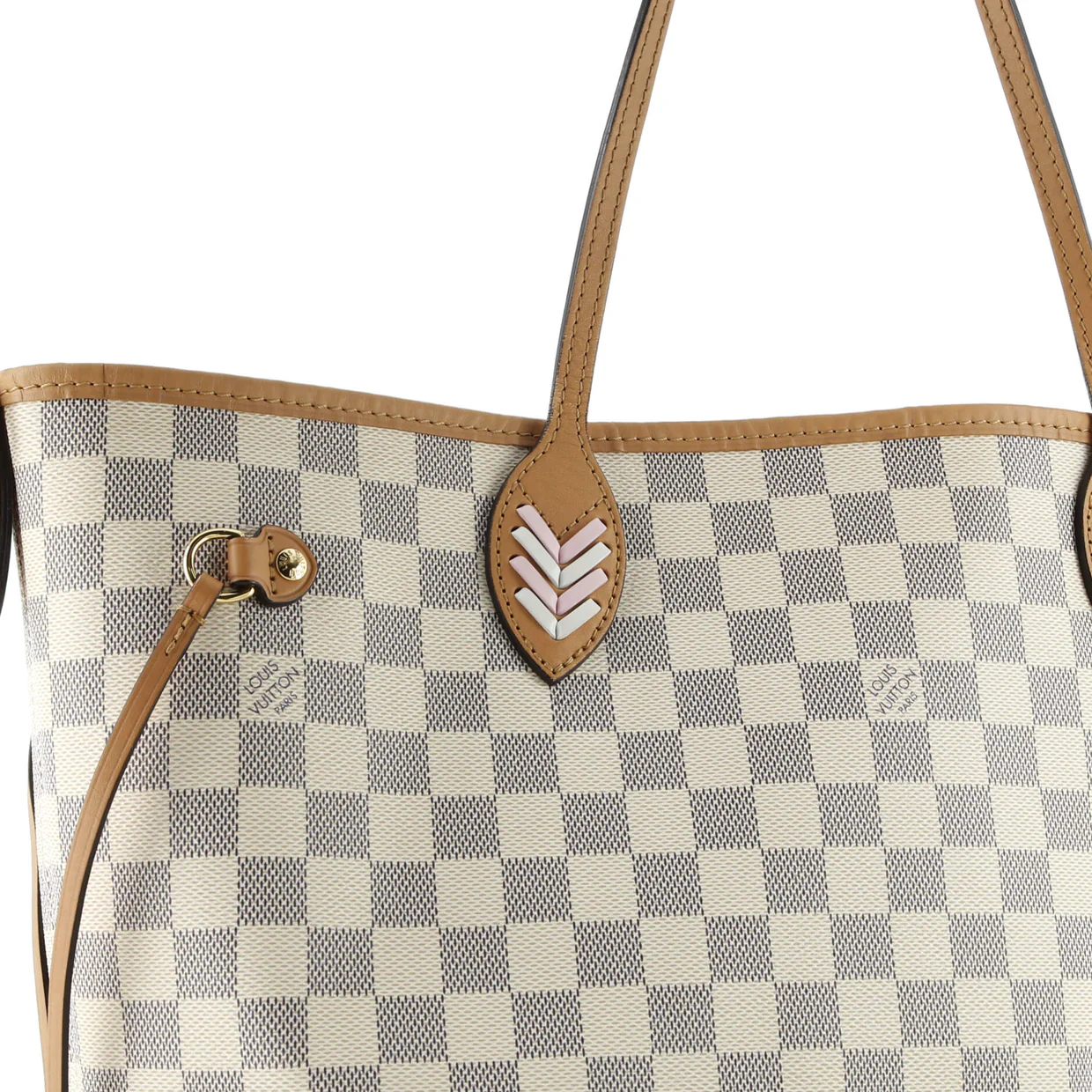 Neverfull NM Tote Damier with Braided Detail MM - Deep Luxury