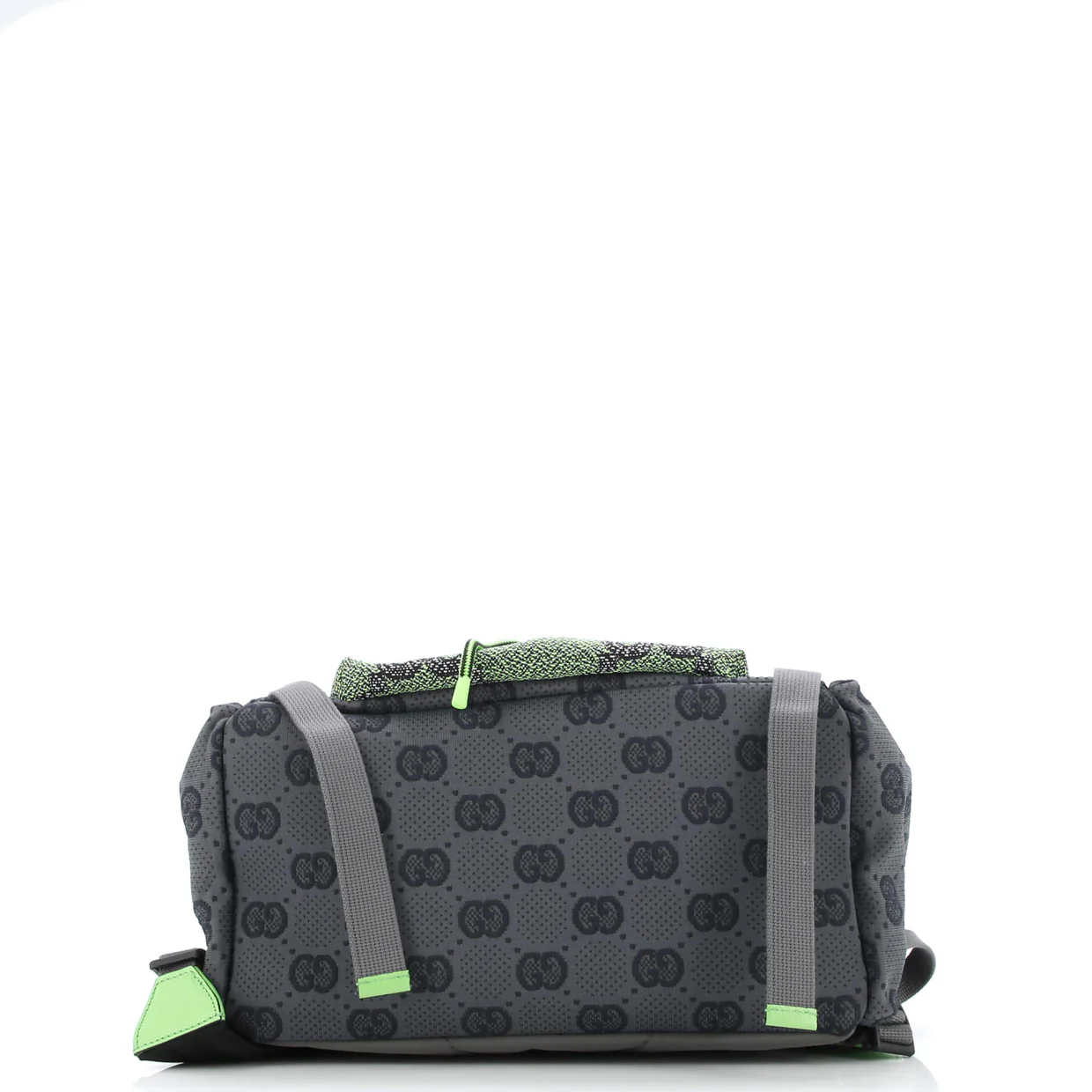 Panelled Double Buckle Backpack GG Jacquard Nylon and Rubber Large - Deep Luxury