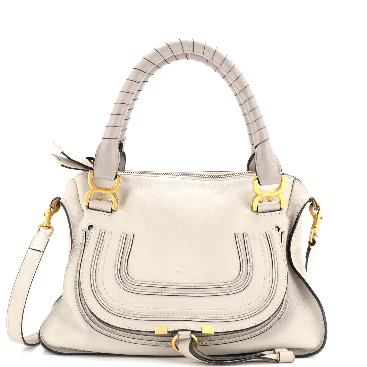 Marcie Satchel Leather Medium - Deep Luxury
