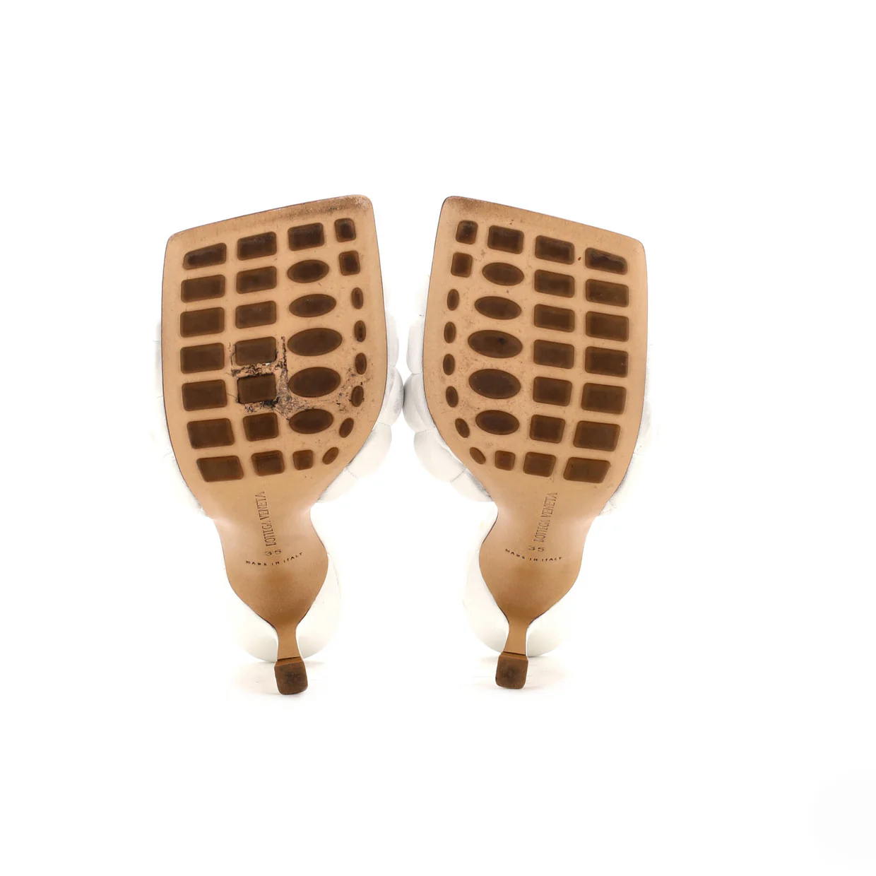 Women's The Padded Heeled Sandals Quilted Leather - Deep Luxury