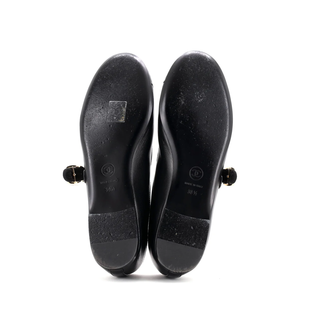 Women's CC Mary Jane Flats Embroidered Leather - Deep Luxury