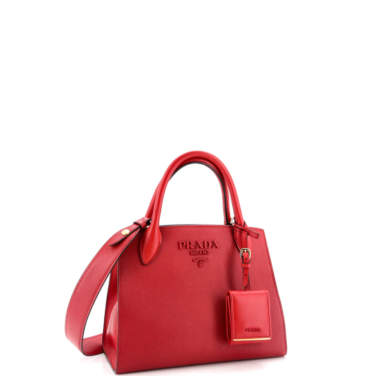 Monochrome Tote Saffiano with City Calf Small - Deep Luxury