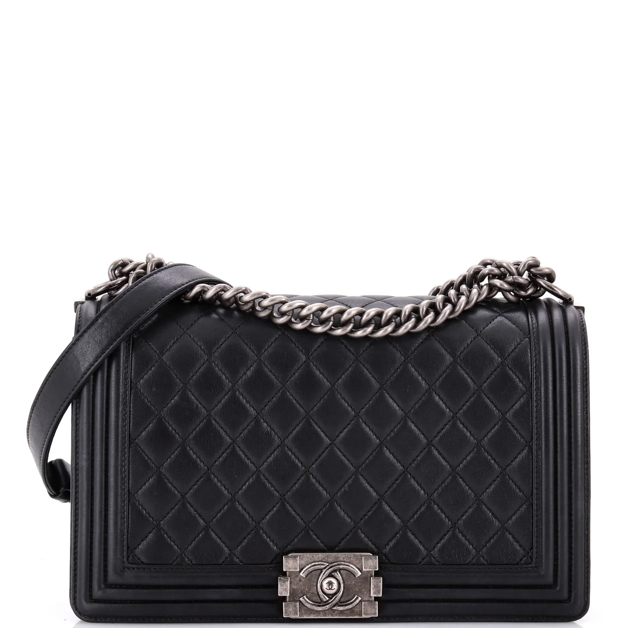 Boy Flap Bag Quilted Calfskin New Medium - Deep Luxury