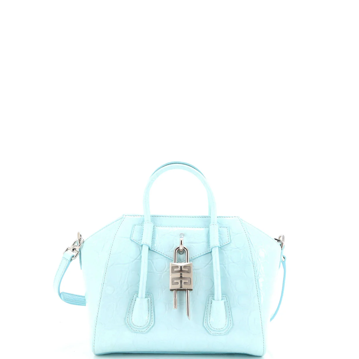 Antigona Lock Bag Leather Mini - Deep Luxury
