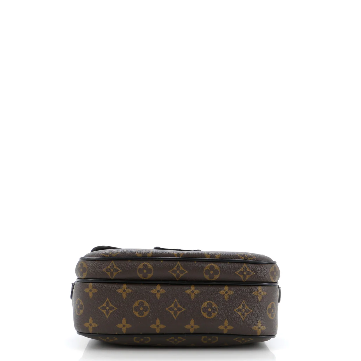 S Lock Messenger Bag Macassar Monogram Canvas - Deep Luxury